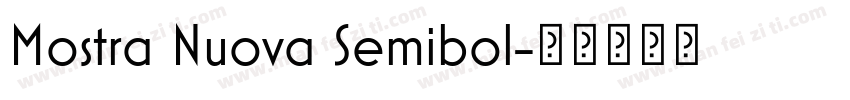 Mostra Nuova Semibol字体转换